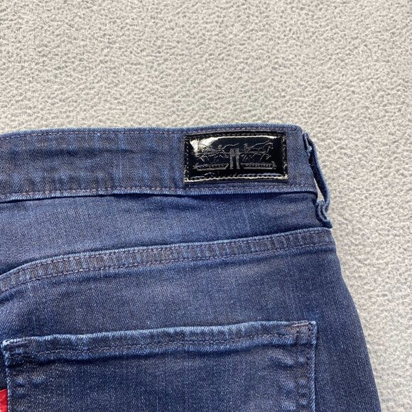 Levis Boot Cut SkinnyJ eans Women's Size 12M Stretch Mid Rise Denim - Picture 9 of 10